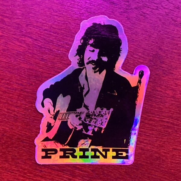 John Prine pegatina holograpic 2-pack