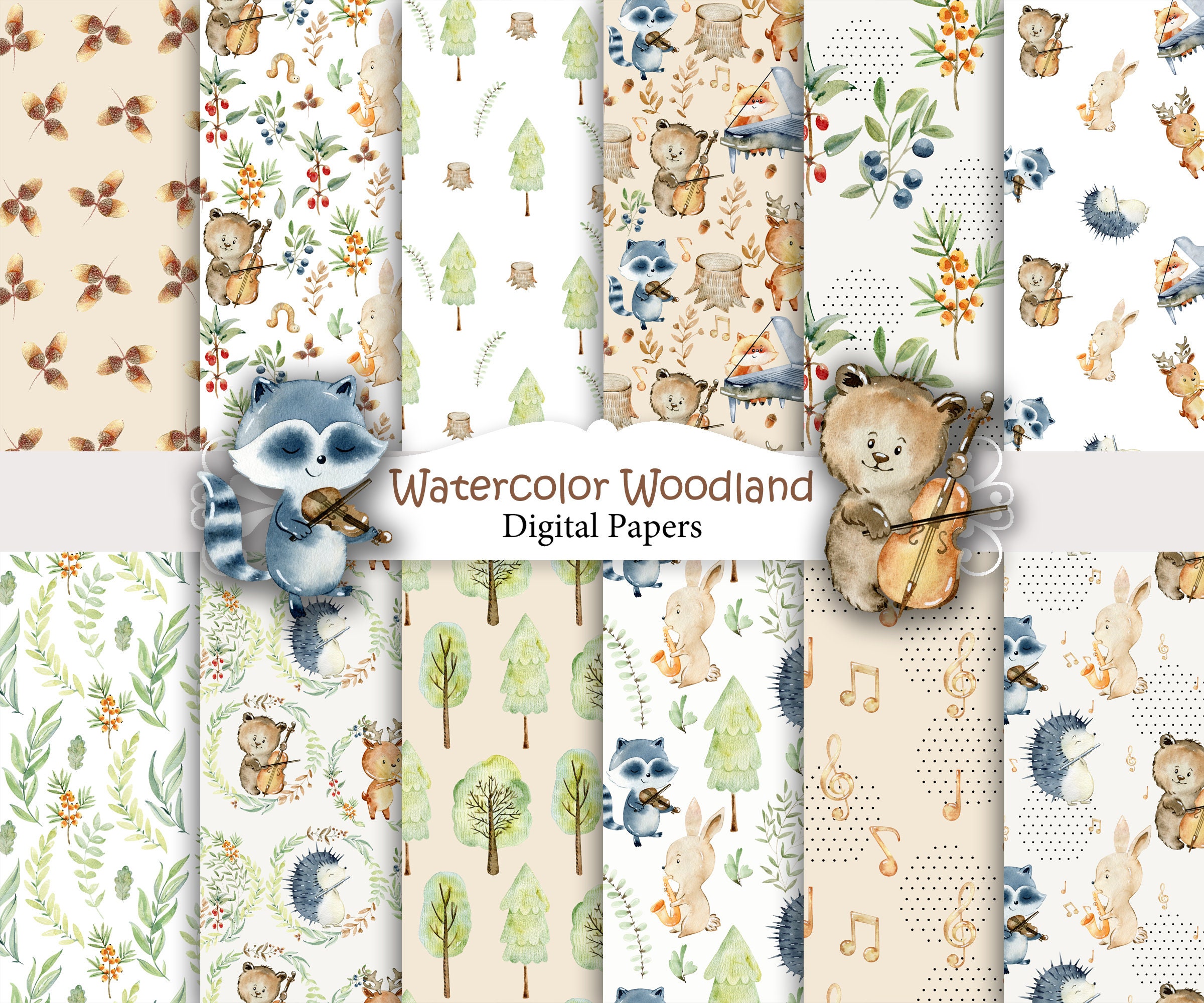 Woodland vs forest image