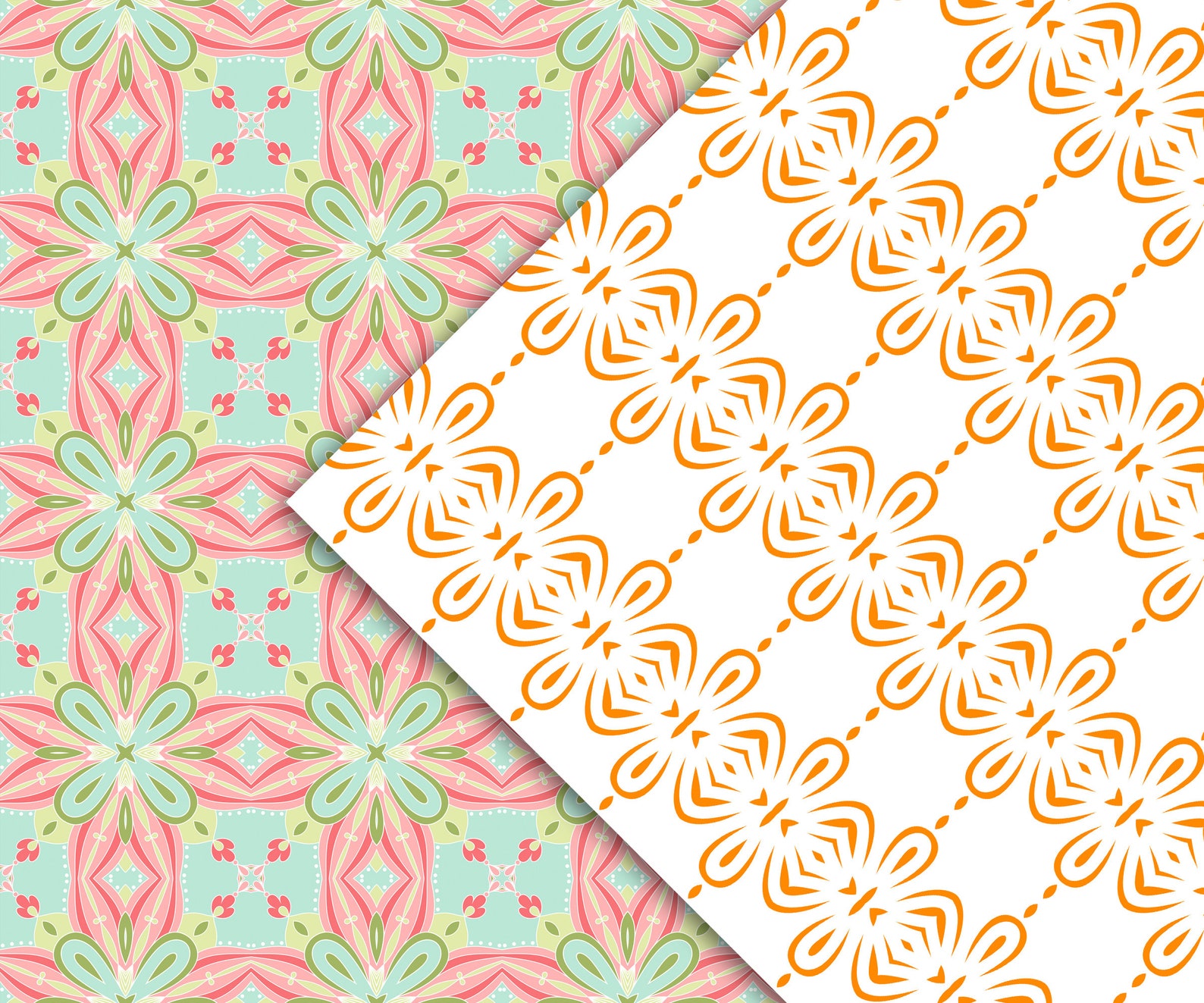 Abstract geometric digital papers seamless pattern designer | Etsy