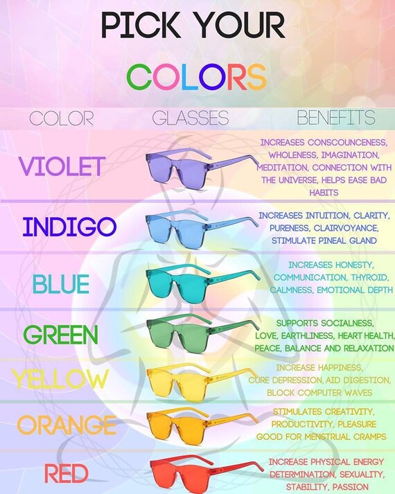 Versful Color Therapy Chakra Healing Glasses - 