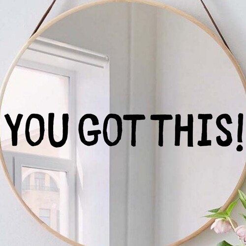 You Look Good Mirror Sticker Decal Mirror Decal Etsy