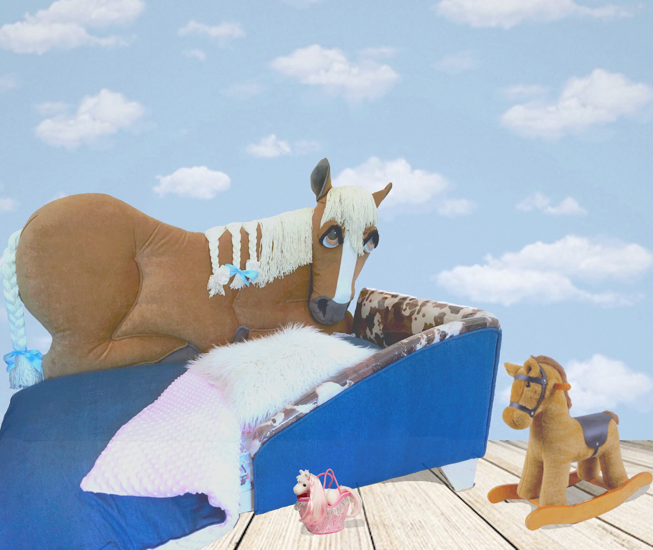Horse Toddler Bed Converts Into Twin Headboard Free 50