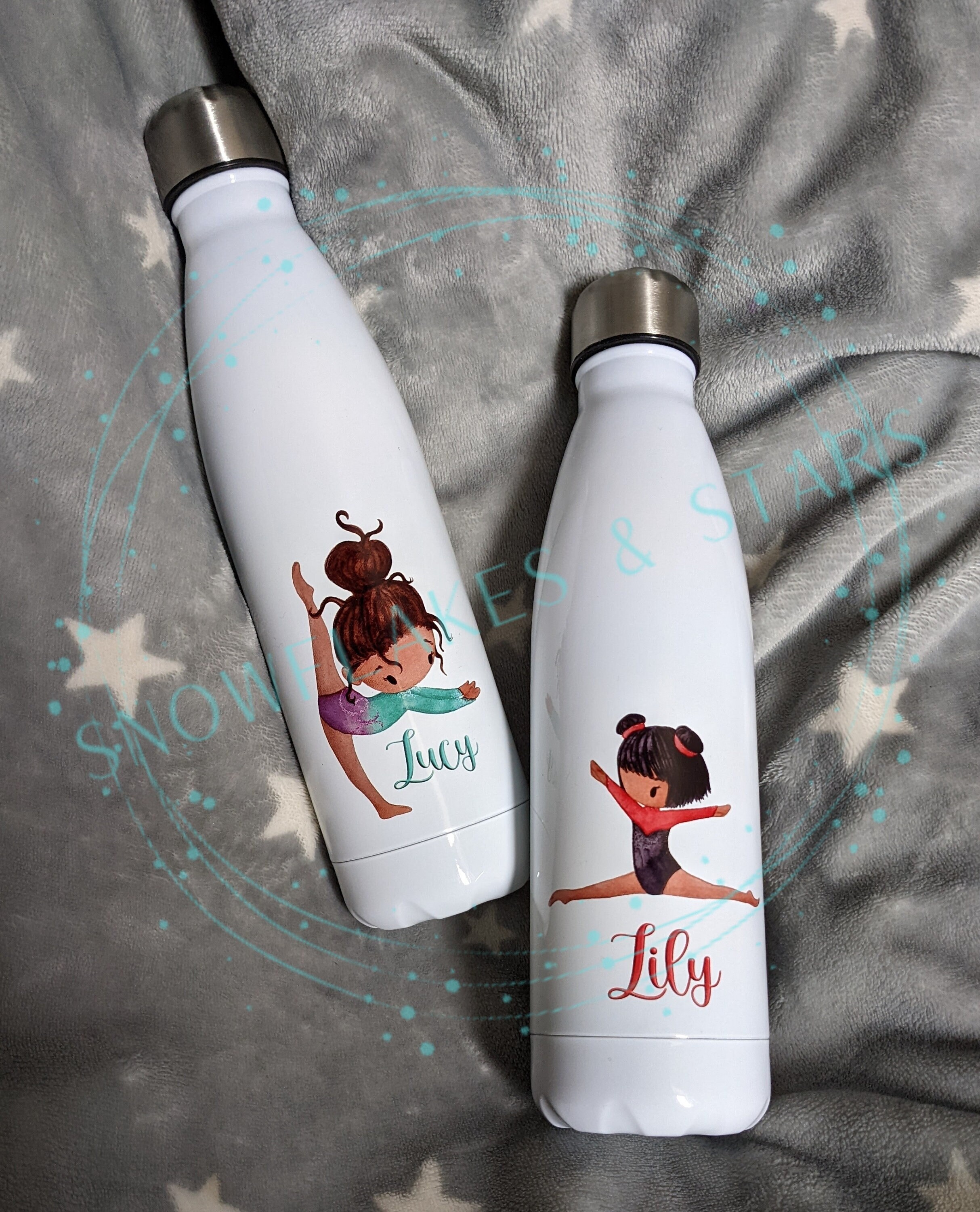 Personalised Gymnast Water Bottle 500ml Insulated Screw Cap - Etsy UK