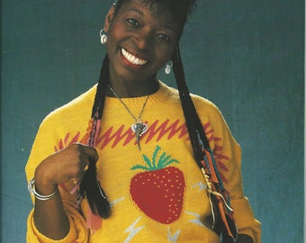 Knitting Pattern Wit Knits Fresh Fruit Ugly 80s Etsy