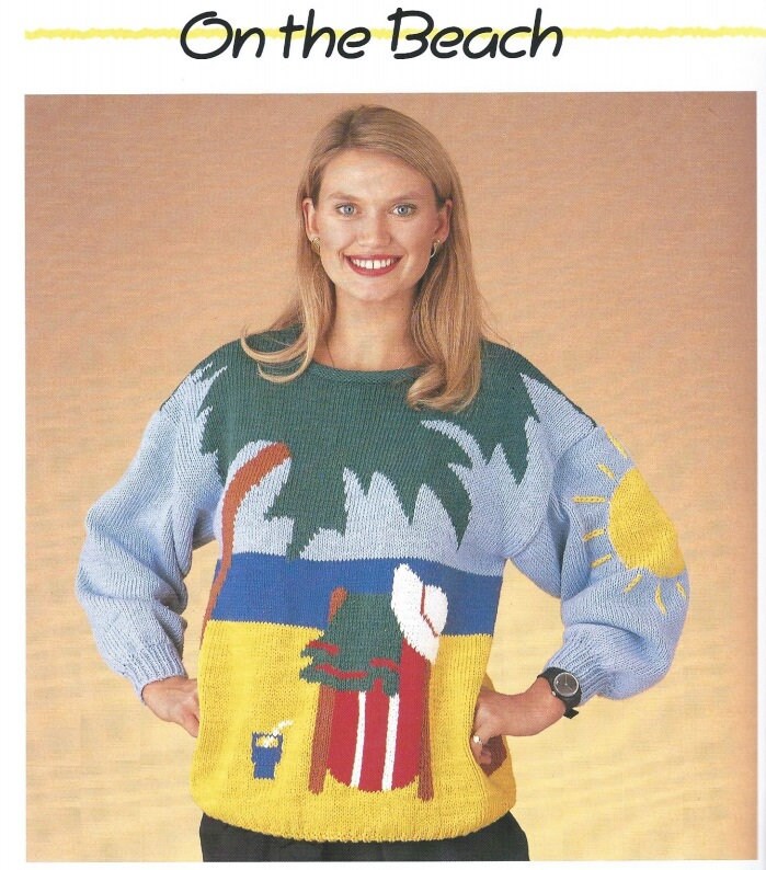 Knitability 80s sweater knitting pattern book DIGITAL Etsy Knitting novice vintage 80s knitting patterns