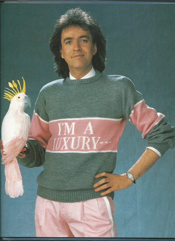 I M A Luxury Few Can Afford Knitting Pattern Wit Knits Sign Of Success Ugly 80s Sweater