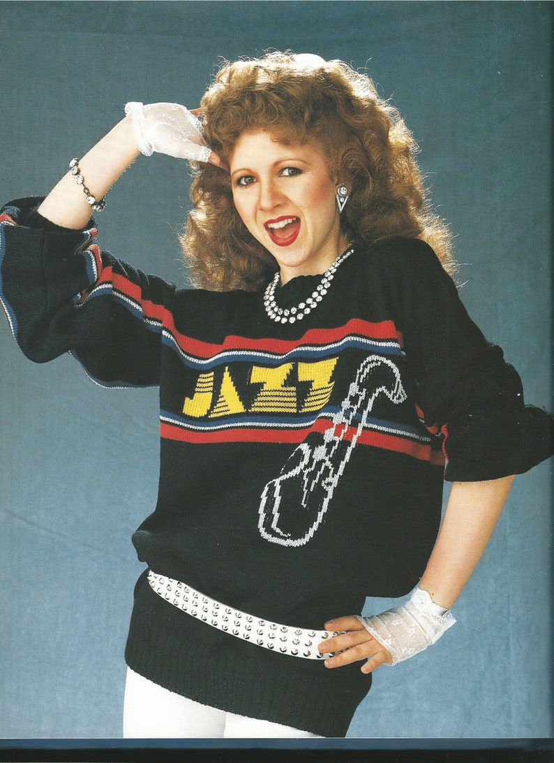 Wit Knits FULL BOOK 36 Ugly 80s Sweater Knitting Patterns Etsy
