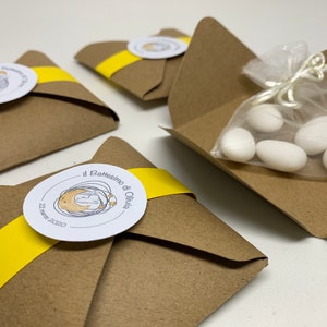 Scatoline porta confetti o porta riso in carta kraft