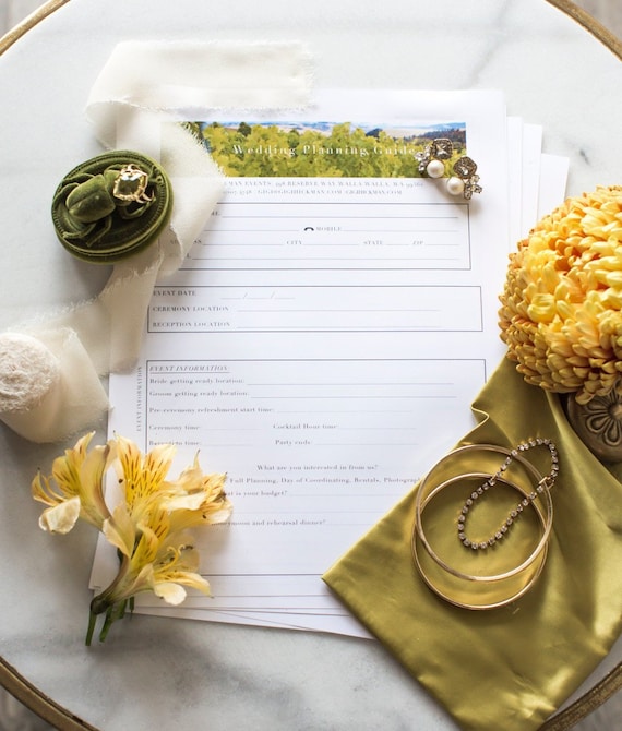 Wedding Planning Guide Wedding Planner Wedding Etsy