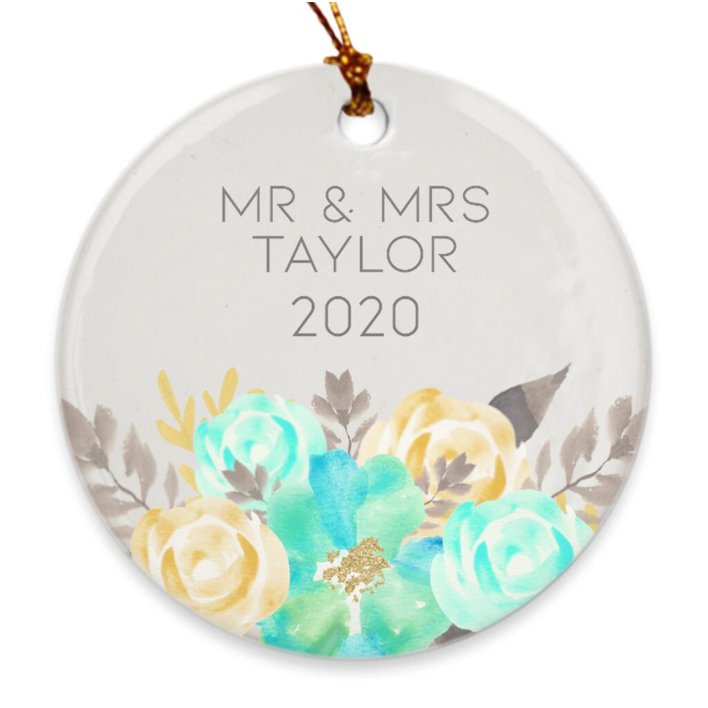 Mr and Mrs Ornament Personalized Ornament Ornaments Custom Etsy