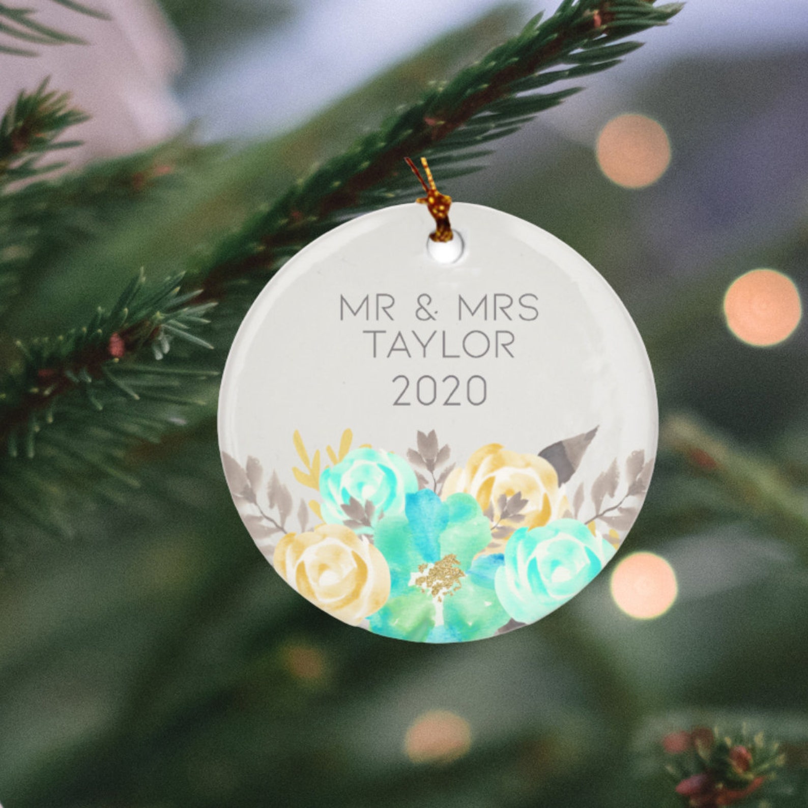 Mr and Mrs Ornament Personalized Ornament Ornaments Custom | Etsy