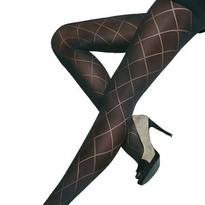 Mega beautiful semi opaque patterned tights 40 Denier by Sentelegri