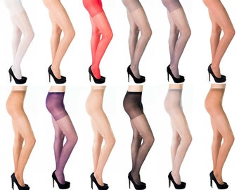 Collants classiques par Sentelegri , 20 deniers, transparent mat , 12 couleurs disponibles