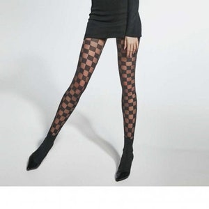 Check patterned Tights "Check" by Sentelegri 20/40