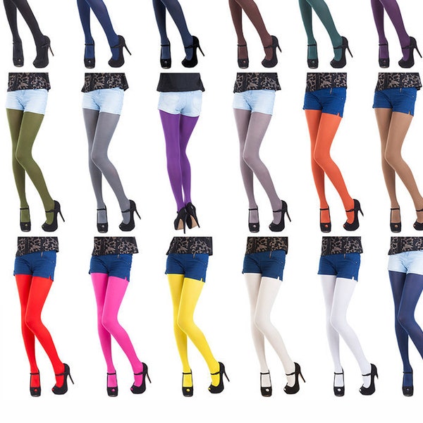 Opaque Tights Choose From 26 Fashionable Colours 100 Denier, Sizes S-XXL by Sentelegri