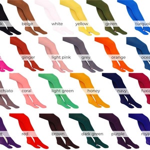 Opaque Tights choose from 26 Fashionable Colours 40 denier by Sentelegri, Sizes S-XL image 1