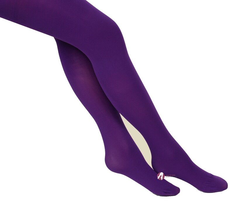 Opaque Tights choose from 26 Fashionable Colours 40 denier by Sentelegri, Sizes S-XL Violet