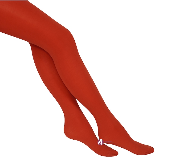 Opaque Tights choose from 26 Fashionable Colours 40 denier by Sentelegri, Sizes S-XL Ginger