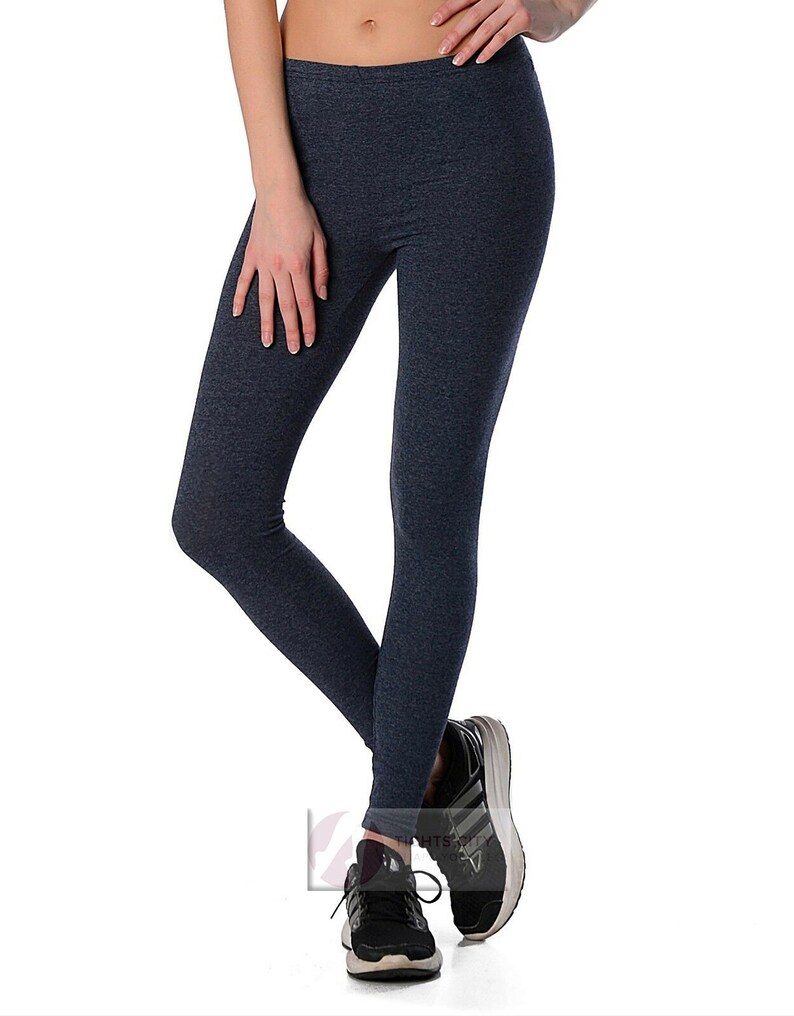 Womens cotton Leggings Full length plus sizes 8 10 12 14 16 18 20 22 26 by Sentelegri
