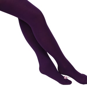 Collants opaques au choix parmi 26 couleurs tendance, 40 deniers Sentelegri, tailles S-XL Violet