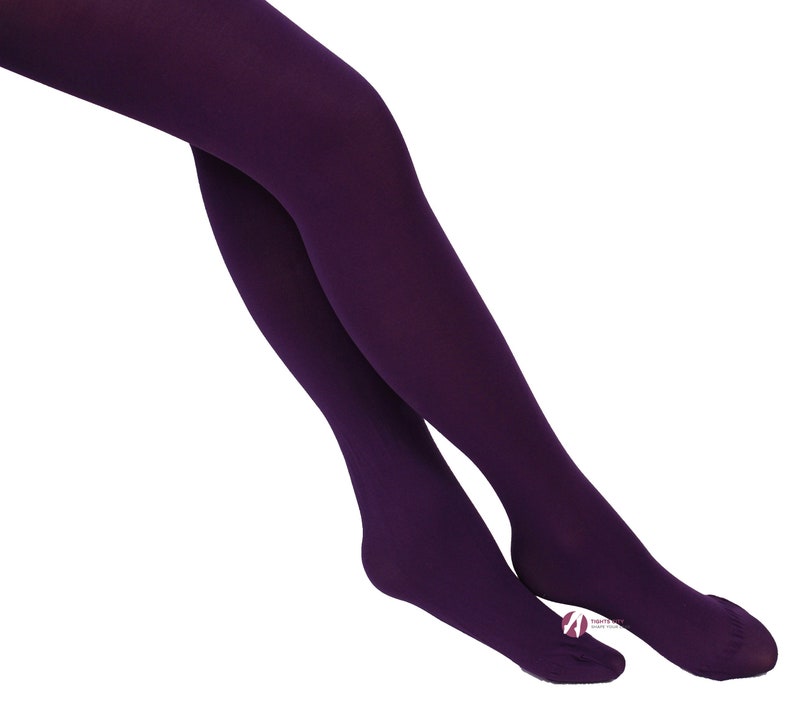 Opaque Tights choose from 26 Fashionable Colours 40 denier by Sentelegri, Sizes S-XL Purple