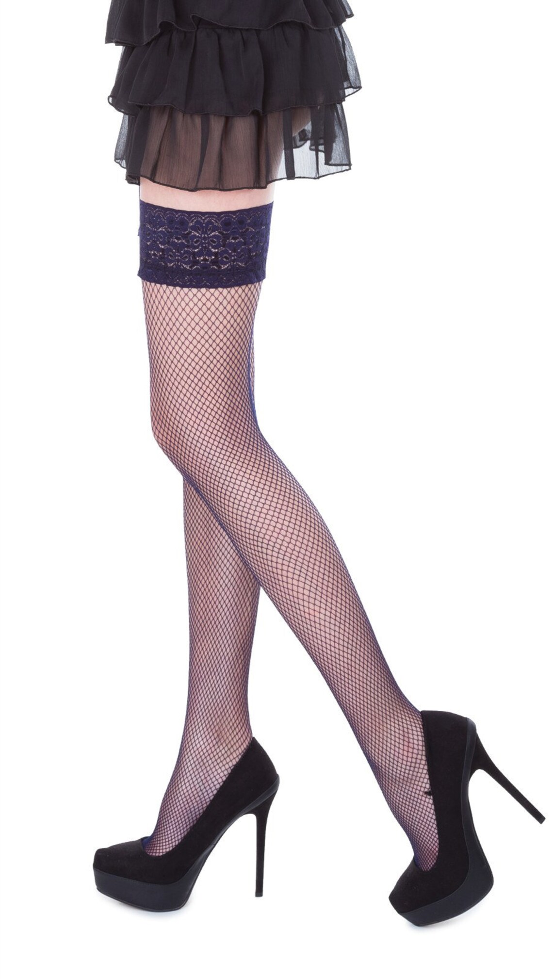 Sexy Ladies Hold Up Stockings With Lace Top by Etsy