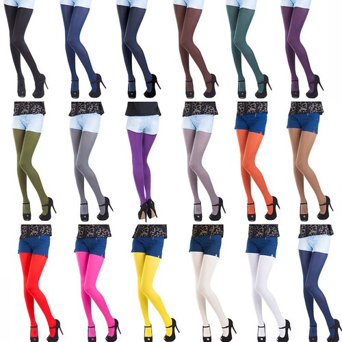 Opaque Tights Choose From 26 Fashionable Colours 40 Denier by Etsy UK