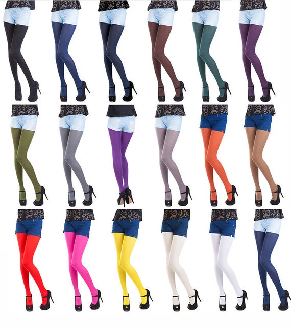 Opaque Tights Choose From 26 Fashionable Colours 100 Denier, Sizes
