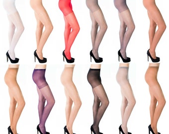 Collants classiques par Sentelegri, 15 deniers, transparent mat, 12 couleurs disponibles