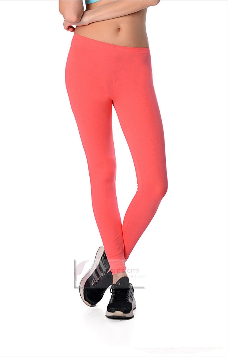 Womens cotton Leggings Full length plus sizes 8 10 12 14 16 18 20 22 26 by Sentelegri