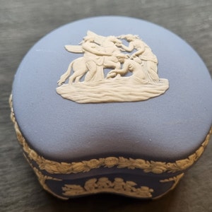 Blue Wedgwood Jasperware Trinket Box