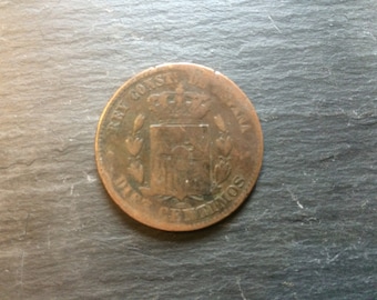 スペイン コイン スペイン - アルフォンソ 12 世 - 10 センティモス