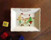 Clearance 50 39 s Little Souvenir Plate 39 Lucky Devon Pixies 39 . Vintage Trinket 39 Ace of Clubs Lewdown 39 . Collectible Mythical Creature Folklore