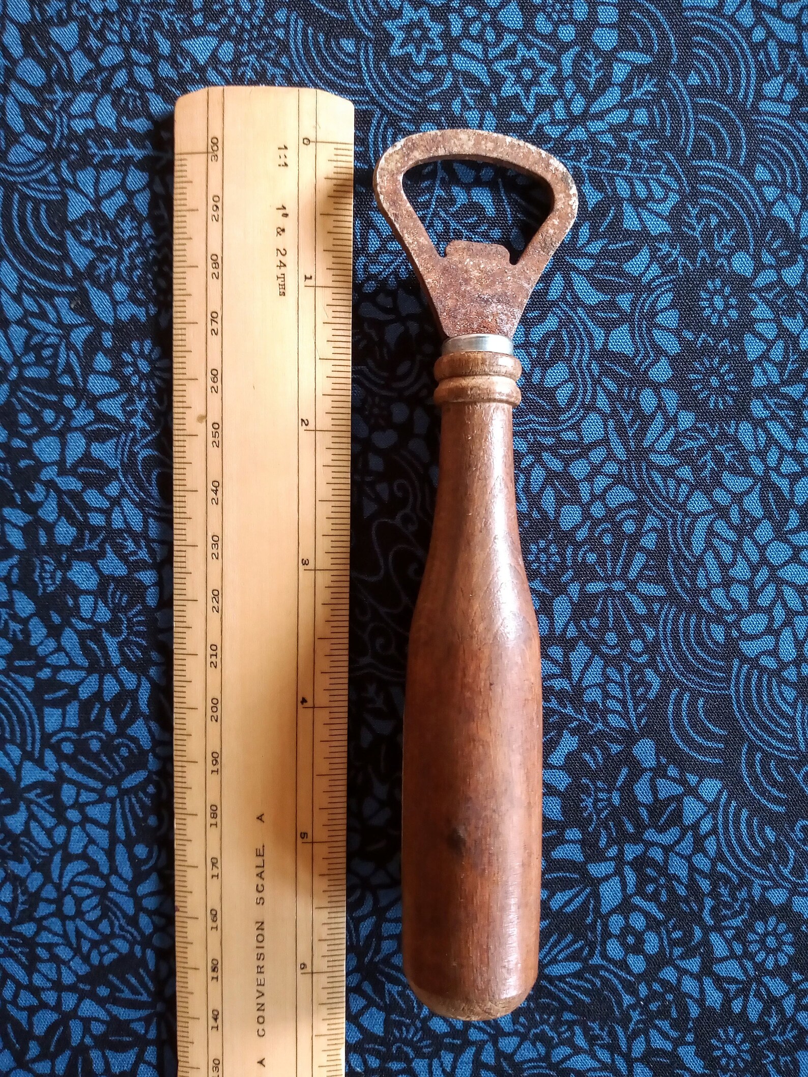 Reduced Japanese Vintage Bottle Opener with Turned Wood Etsy