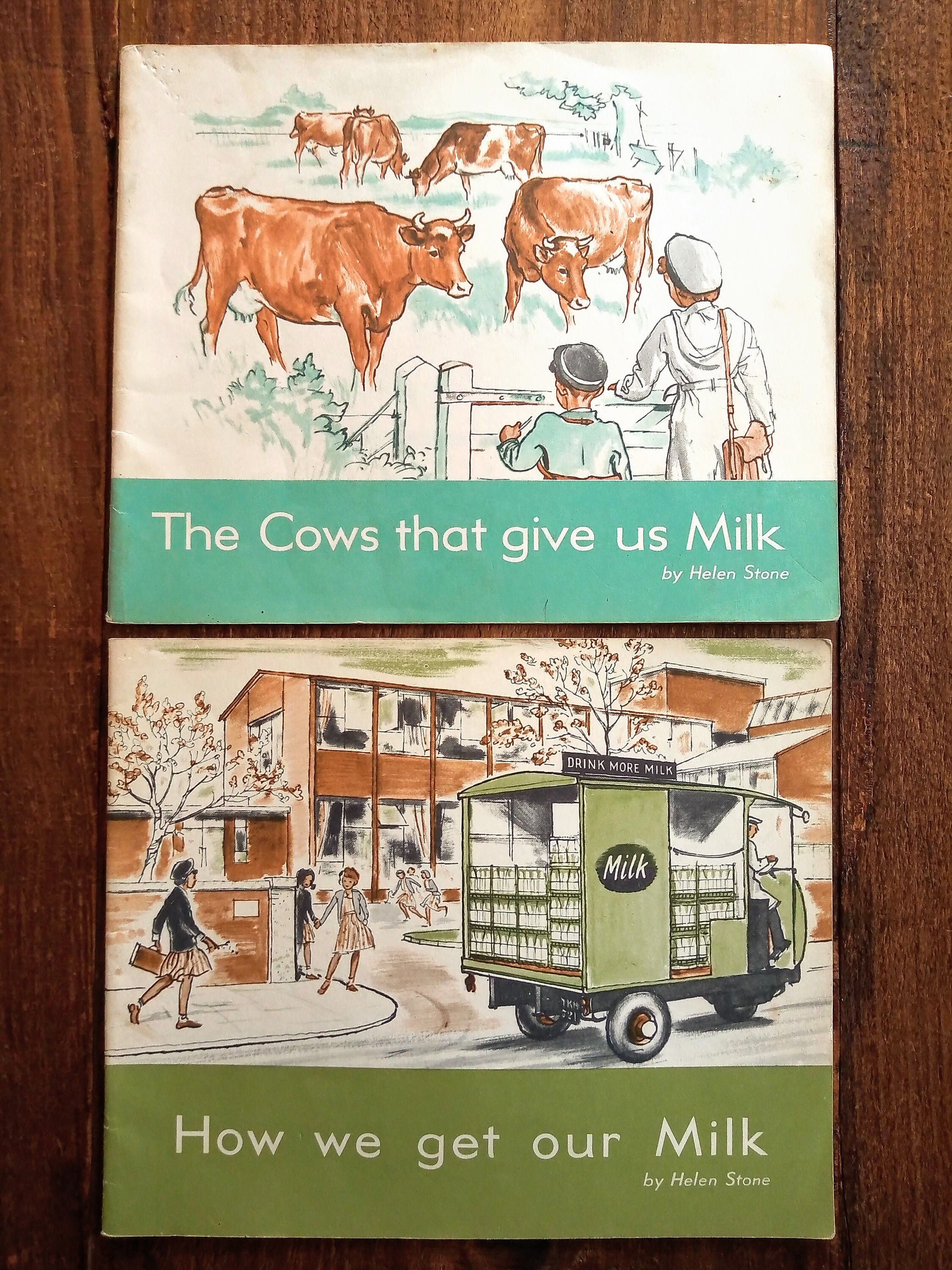 Set of 2 Books The Cows That Give Us Milk & Etsy