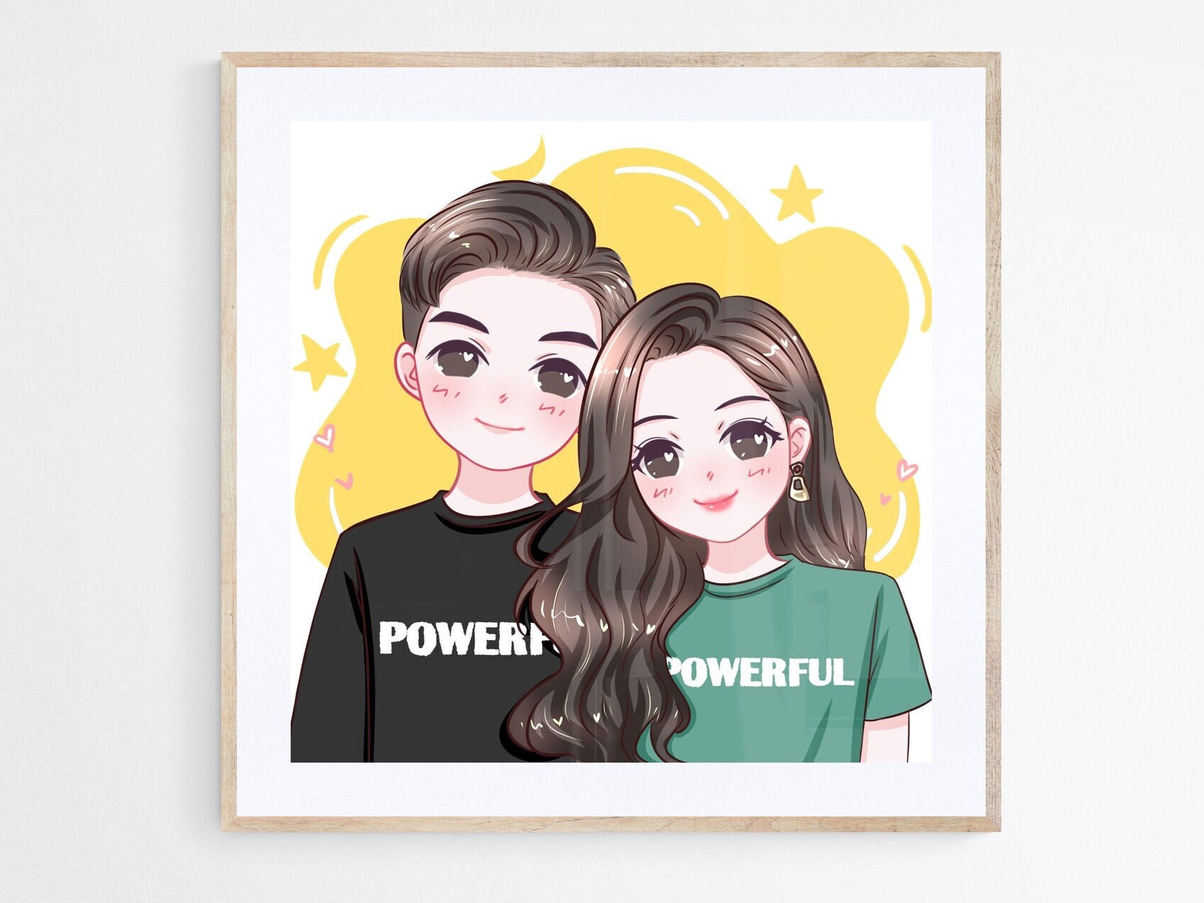 Custom Couple Portrait Cute Cartoon Anime Caricature Pet - Etsy Canada Custom Couple Portrait Cute Cartoon Anime Caricature Pet - Etsy Canada