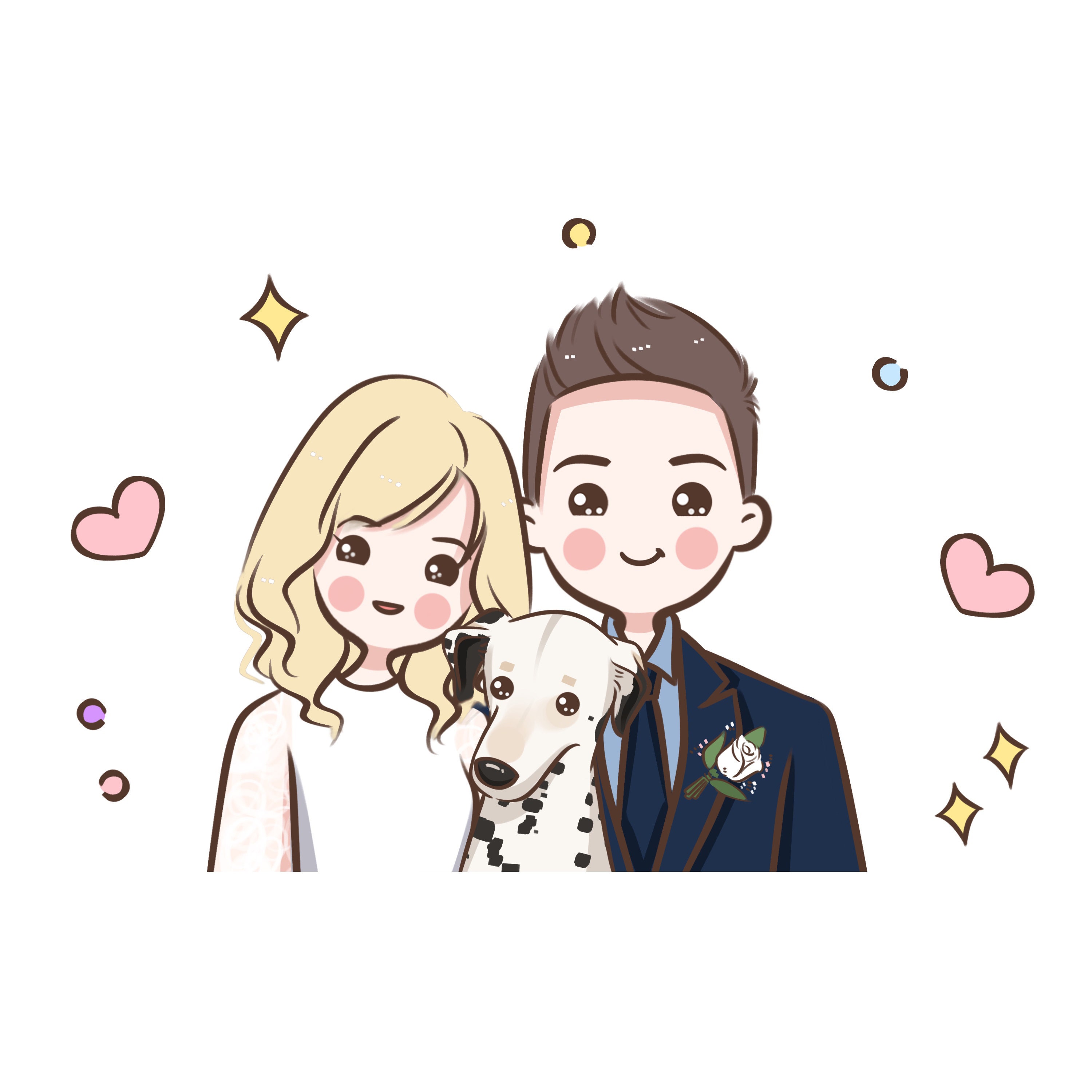 Custom Couple Portrait Cute Cartoon Anime Caricature Family - Etsy Custom Couple Portrait Cute Cartoon Anime Caricature Family - Etsy
