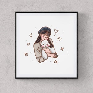 Digital Cartoon Portrait, Benutzerdefinierte Cartoon Portrait, Haustier Portrait, Benutzerdefinierte Digitale Kunst, personalisiertes Portrait, Vatertagsgeschenk