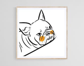 Digital Custom UGLY Pet Portrait, Bad Pet Portrait, Funny Pet Portrait, Line Art Drawing, Dog Portrait, Cat Portrait, April Fool's Gift