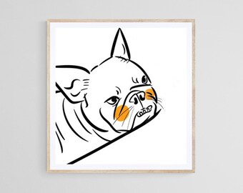Digital Custom UGLY Pet Portrait, Bad Pet Portrait, Funny Pet Portrait, Line Art Drawing, Dog, Cat Portrait, Halloween, Thanksgiving Gift