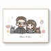 Digital Custom Couple Portrait, Cute Chibi Cartoon Anime Caricature, Family, Personalized/Anniversary/Wedding Gift, Mother's Day Gift