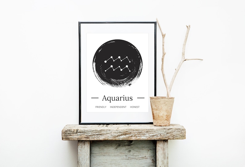 Zodiac Gift Aquarius Aquarius Gift For Women Aquarius Gift Etsy
