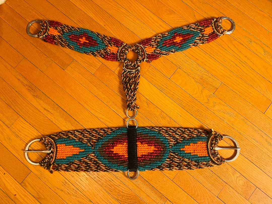 Mohair Breast Collar and Cinch Set. Etsy