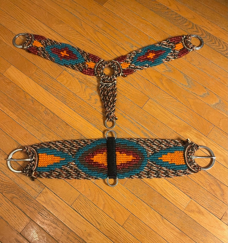 Mohair Breast Collar and Cinch Set. Etsy