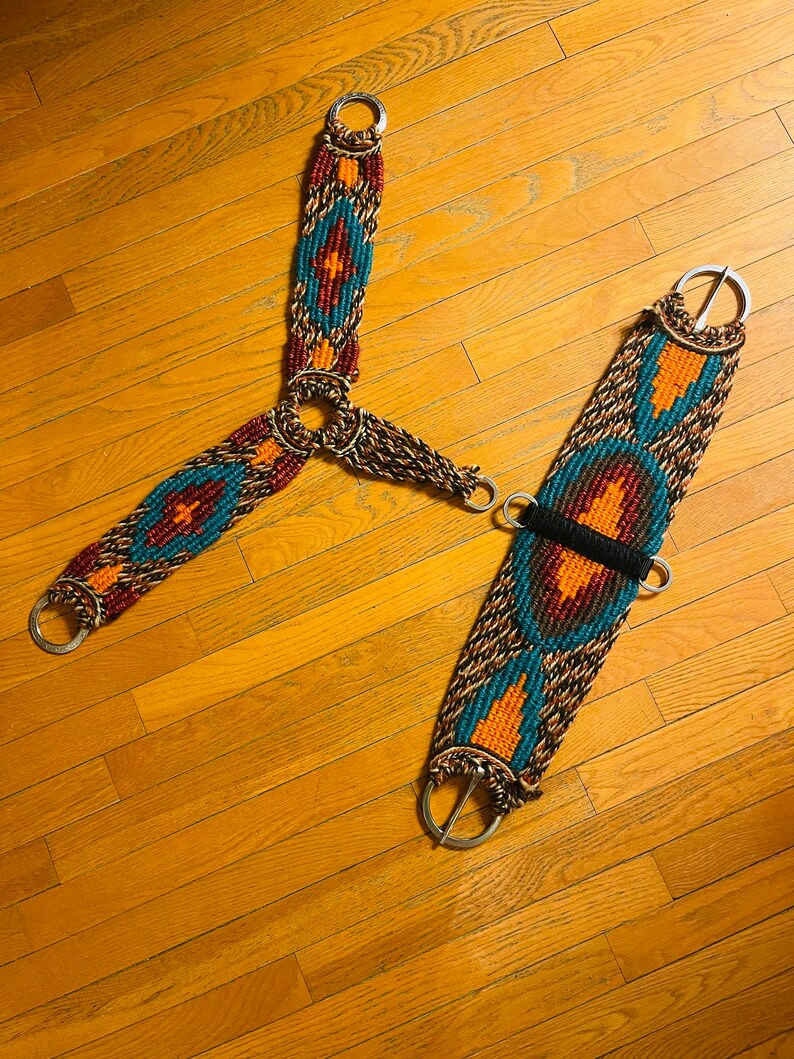 Mohair Breast Collar and Cinch Set. Etsy