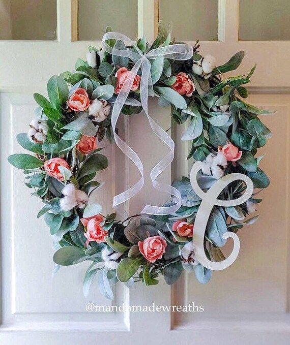 Front Door Wreathspring Wreathlarge Wreathwreath With Etsy
