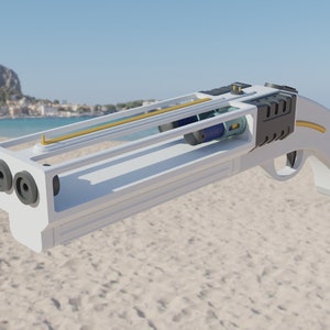 Neptune (Aquarium) Shorty - Sawed Off Shotgun Replica - Valorant - STL File