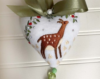 Young Deer Heart Decoration