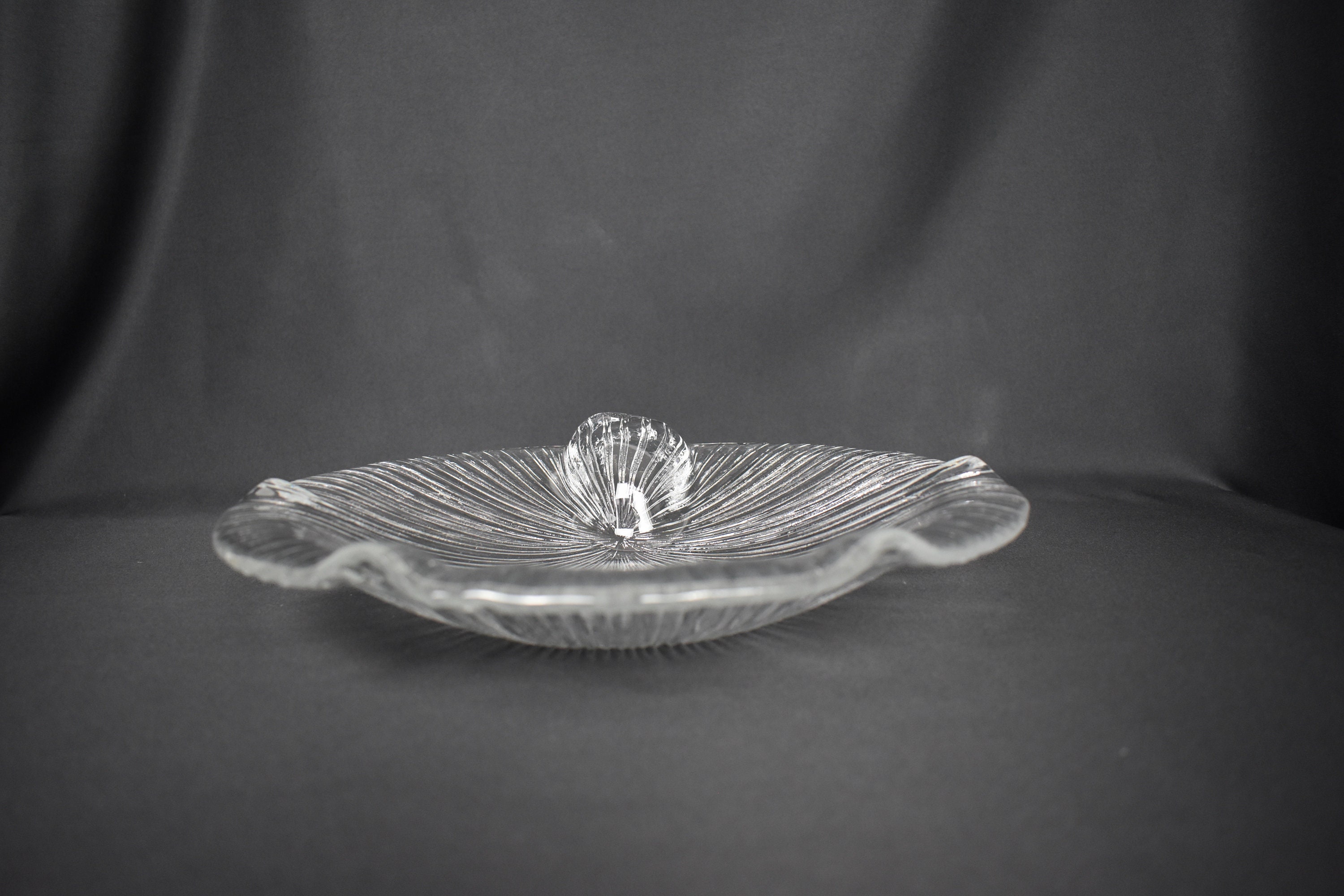 Eva Englund for Pukeberg, Sweden, Large Glass Shell Dish - Serving