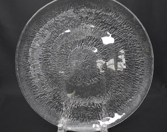 Tapio Wirkkala for Iittala, Finland, Solaris large glass serving plate, 1974 design